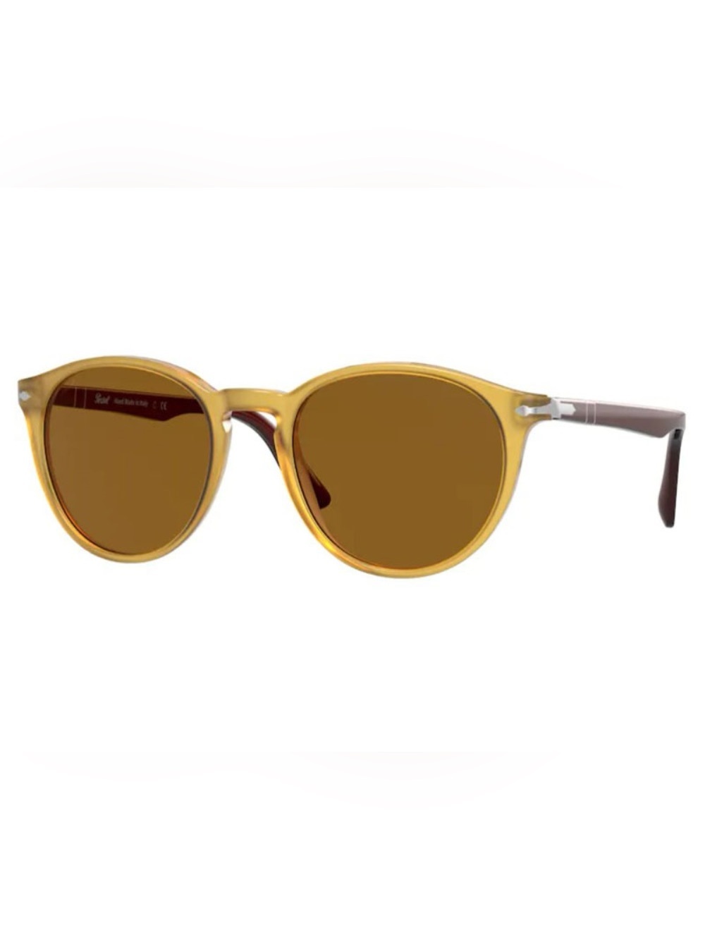 Persol Amber Sunglasses with Brown Lenses